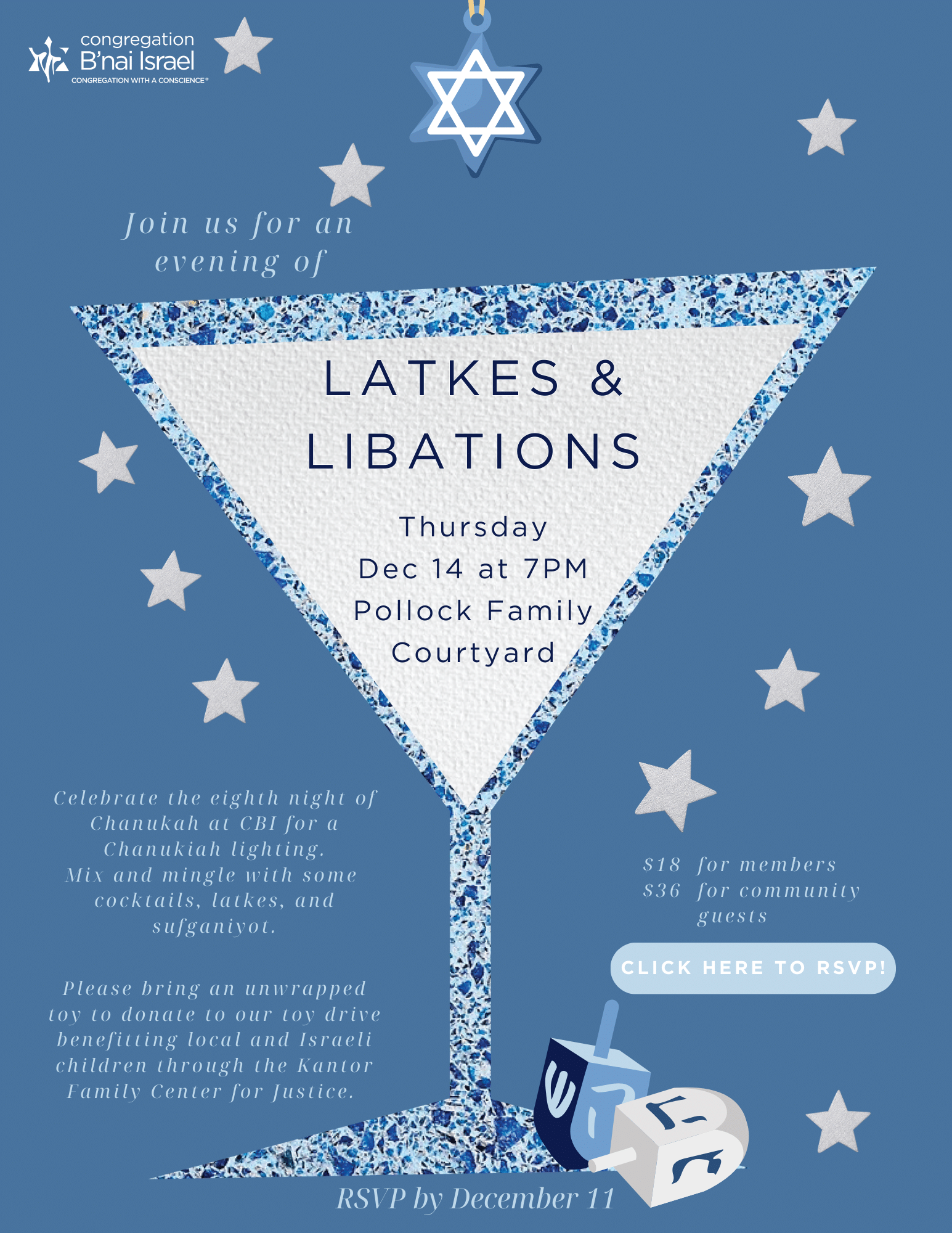 Latkes And Libations | Congregation B'nai Israel